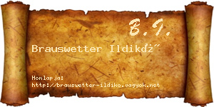 Brauswetter Ildikó névjegykártya